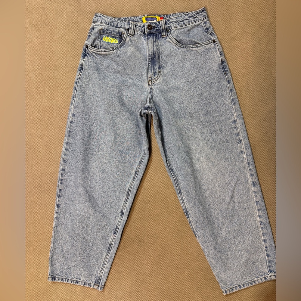 Empyre Men’s Loose Fit Light Wash Skate Jeans Size 28 Baggy Skater